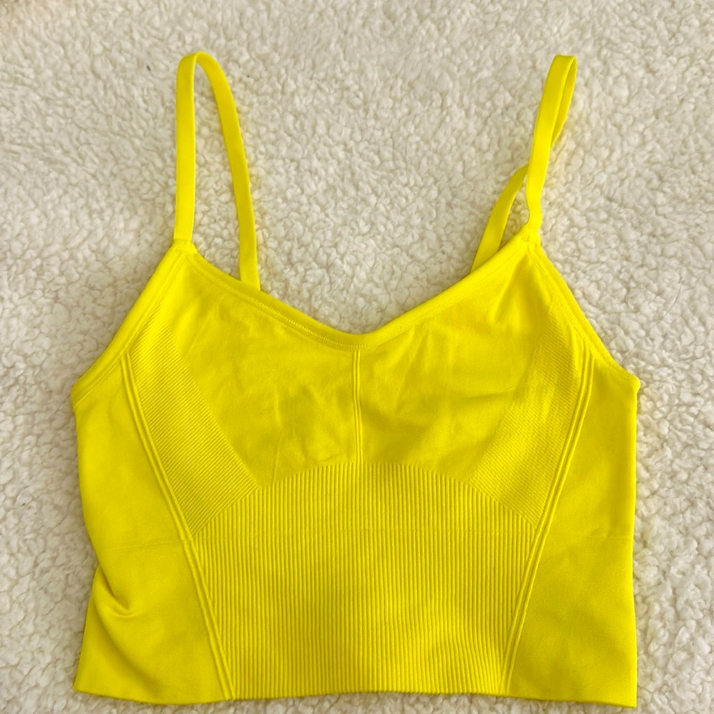 All In Motion Yellow Sports Bra (Small)